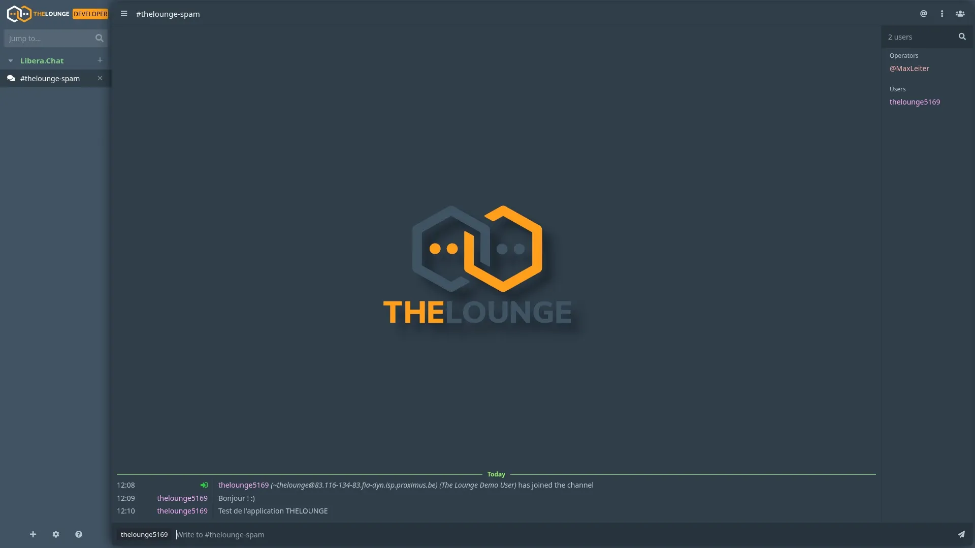 Installer The Lounge avec Docker