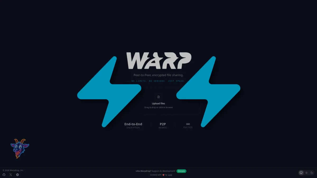 Installer WarpDrop avec Docker