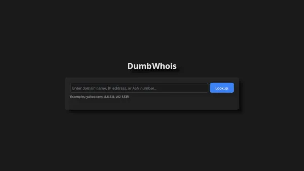 Installer DumbWhois avec Docker