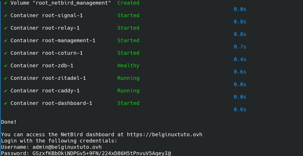 Installer NetBird avec Docker