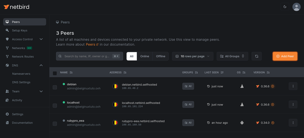 Installer NetBird avec Docker