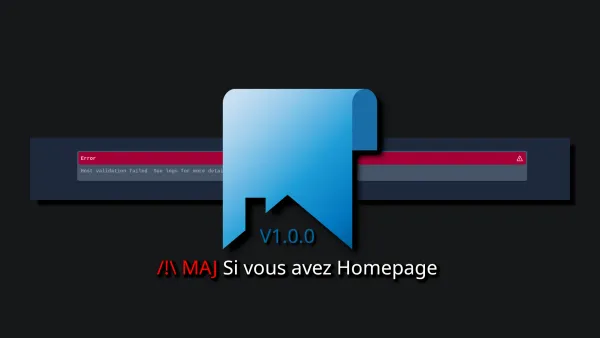 Homepage | Corriger l'erreur Host validation failed