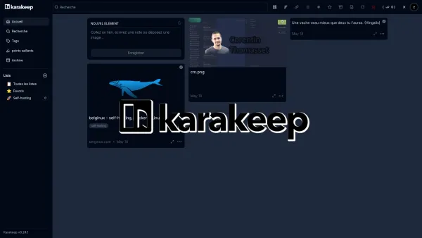 Installer Karakeep avec Docker