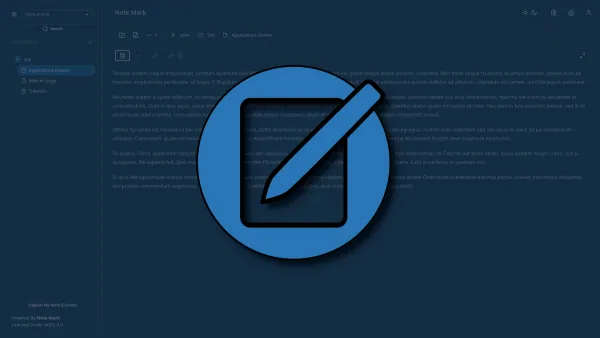 Installer Note Mark avec Docker