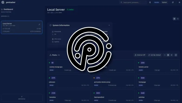 Installer portracker avec Docker