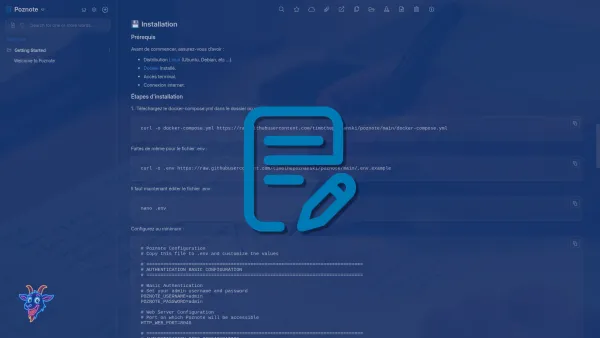 Installer Poznote avec Docker